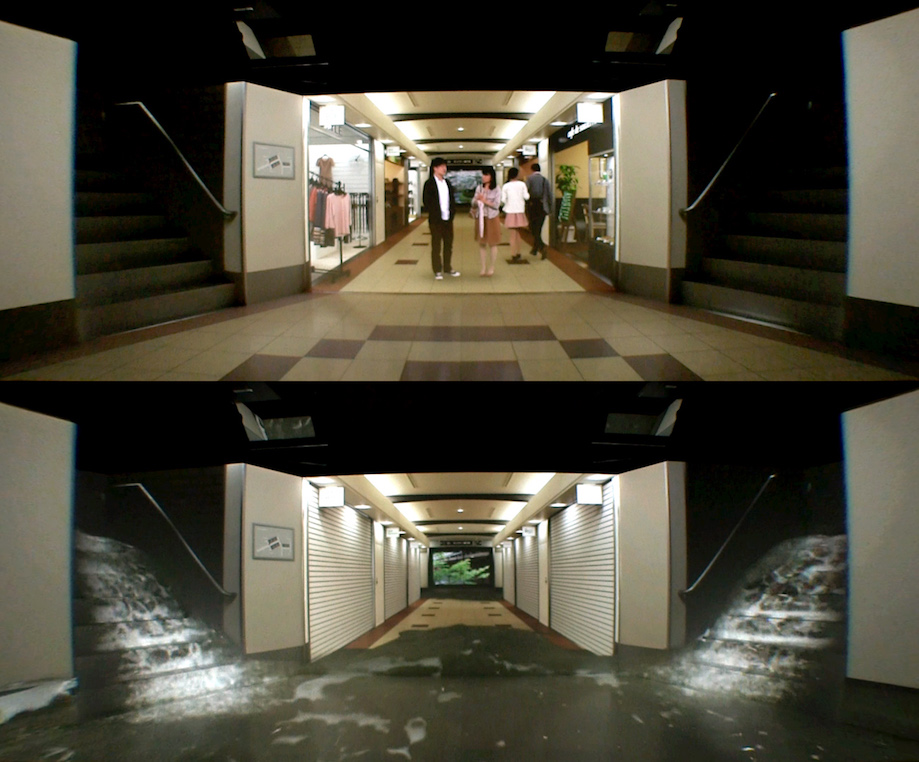 京都市民防災センター 4Dシアター　「迫りくる地下街の恐怖」